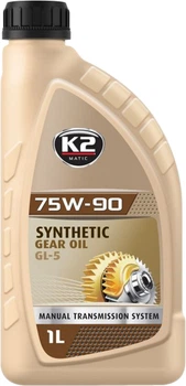 Олія трансмісійна 75W-90 1л GL-5 K2 Synthetic Gear Oil (O5561E) [K20924]