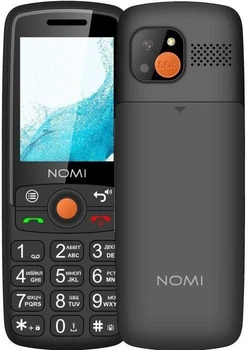 Мобильный телефон (бабушкофон) Nomi i2440 Black