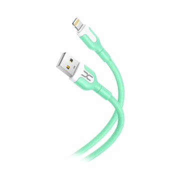 Кабель DC USB to Lightning (CL-12) 2.1A Green