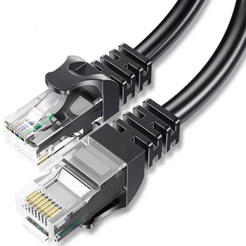 Кабель ESSAGER TopSpeed Cable Ethernet Cat6 RJ45 Splitter Network Round Cable 3m Black (EXCWXY-JSC01)