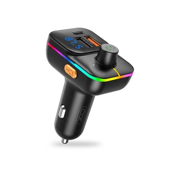 FM-модулятор XO BCC09 Smart Bluetooth MP3 TF PD 25W Чорний