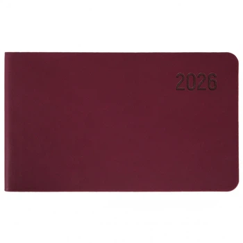 Щотижневик 10х17см Leo Planner датований 2026 "Story", м'який, винний, 128 сторінок (252653)