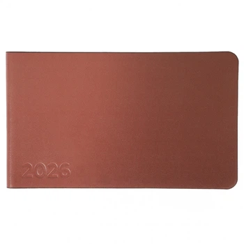 Еженедельник 10х17 см Leo Planner датированный 2026 "Choco", мягкий, 128 страниц