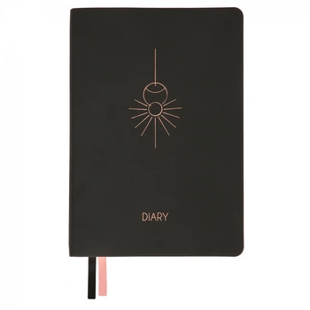 Щоденник А5 Leo Planner недатований "Hypnotic", м'який, чорний, 320 сторінок (252703)