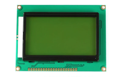 LCD дисплей 12864B, жёлто-зелёный экран, 5 В, 128×64 точек