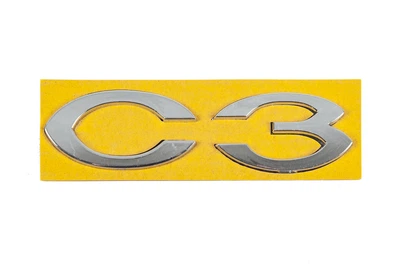 Наклейка C3 (113мм x 30мм) для Citroen C3 2009-2016 годов.