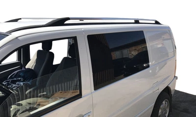Mercedes Vito W638 (1996-2003) хромированные рейлинги с пластиковыми ножками