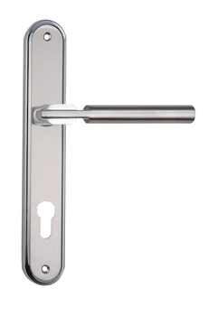 Дверна ручка на планці під ключ (85 мм) SIBA Assisi, мат.нікель/хром (Z22 3 22 07)