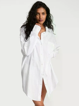 Ночная рубашка Victoria's Secret Modal-Cotton Button-Front Sleepshirt размер M