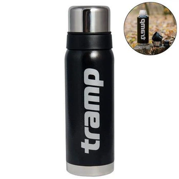 Термос питьевой Tramp Expedition Line. 0,75л. 26,5х8х8см. Черный. Термос для напитков UTRC-031.