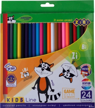 Карандаши цветные ZiBi Kids Line 24 цвета (ZB.2416)