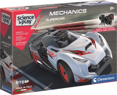 Zestaw klocków Clementoni Science & Play Samochód wyścigowy 2 w 1 100 elementów 75057 (8005125750573)