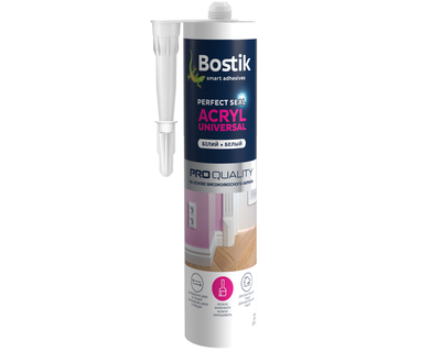 Герметик акриловый Bostik ACRYL UNIVERSAL строительный белый 280мл