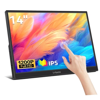 Монитор портативный сенсорный 14" Lrtzcbi Full HD IPS 60 Гц