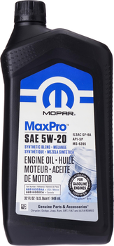 Моторне масло Mopar Max Pro 5W20 946 ml (840984186792)