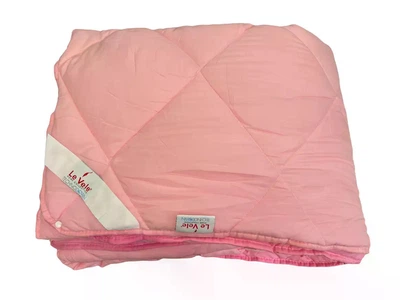 Ковдра Le Vele Double Pink нанофайбер 215-155 см * 2 шт рожева