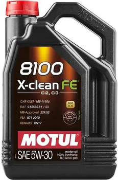 Моторне масло Motul 8100 X-clean FE 5W30 5 л (3374650399775)