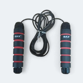 Скакалка з утяжувачем ВАХ (340гр) BLACK-RED 151633
