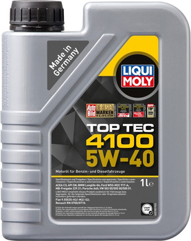 Моторне масло Liqui Moly Top Tec 4100 5W40 1 л (4100420095108)