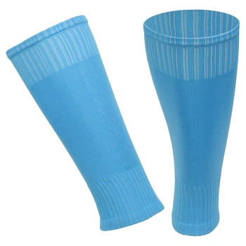 Гетры футбольные без носка голубые мужские SP-Sport 2956 размер L Light Blue