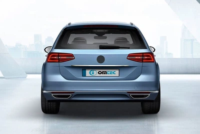 Volkswagen Passat B8 (2015-2023) Накладка на номер SW (OmsaLine, нержавеющая сталь)