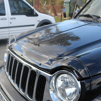 Дефлектор капота EuroCap для Jeep Cherokee/Liberty 2002-2007 - защитный дефлектор капота EuroCap