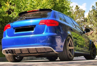 Спойлер DPT V-2 (2003-2008) для Audi A3, черный глянец - аэродинамический спойлер для Audi A3