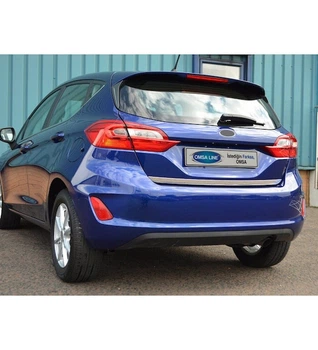 Нержавеющая кромка багажника Carmos для Ford Fiesta (2017 и новее) из турецкой стали