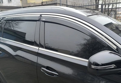 Хромированные ветровики (4 шт, Niken) для Chery Tiggo 7 (2020 и новее)