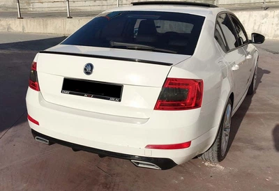 Спойлер DPT V-7 (черный глянец) для Skoda Octavia III A7 (2013-2019 гг), аэродинамический спойлер для Octavia