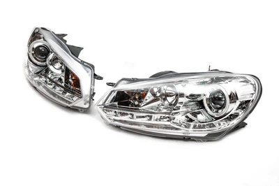 Передні фари LED для Volkswagen Golf 6, (2 шт), стильні фари для Golf 6, фари Golf 6 з LED підсвічуванням