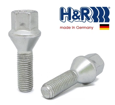 Болты колесные M12x1,5x33; Конус, Цинк, ключ 17, H&R bk274 - шт. (BMW, Dacia, Daewoo, Opel, Renault)