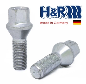 Болти колісні M14x1, 5x30; Конус, Цинк, ключ 17, H&R bk277 - шт.
