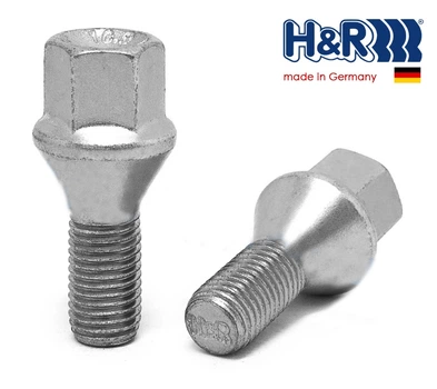 Болты колесные M12x1,5x23; Конус, Цинк, ключ 17, H&R bk302 - шт. (BMW, Dacia, Daewoo, Opel, Renault)