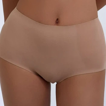 Женские трусы бесшовные высокой посадки Lanny Mode 5003в 3XL бежевый