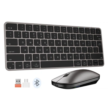 Беспроводной комплект MEETION C210 2в1 клавиатура + мышка с RGB-подсветкой Черный 59560