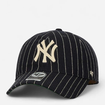 Кепка мужская 47 Brand New York Yankees Wool Pinstrip WOPCU17WIS-NYA One Size Темно-синяя (199019382402)