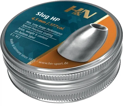 Пули пневматические H&N Slug HP кал. 4.5 мм. Вес - 1,04 г. 300 шт/уп