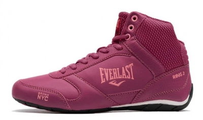 Боксерки Everlast для ринга, отличное сцепление, защита голеностопа, пурпурный, размер 36