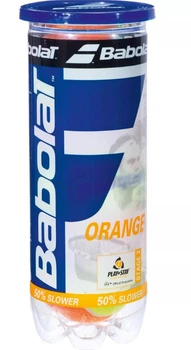 Теннисные мячи для детей Babolat Orange, 3 шт, желтые с оранжевыми вставками