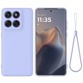 Чехол - накладка Silicone Cover Full для Motorola Edge 60 Fusion purple