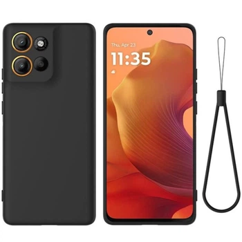 Чохол - накладка Silicone Cover Full для Motorola Moto G86 black