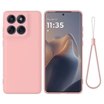 Чохол - накладка Silicone Cover Full для Motorola Edge 60 Fusion pink