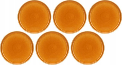 Набір тарілок Rose&Tulipani Arpeggio Оранжевих 25 см 6 шт (8018594649415)