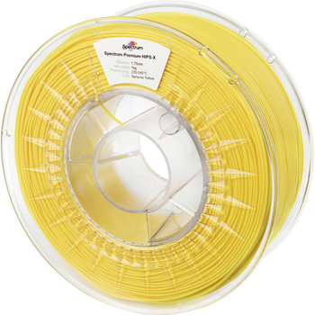 Filament do drukarek 3D Filament Spectrum HIPS-X 1.75mm 1000 g Yellow (5903175658029)