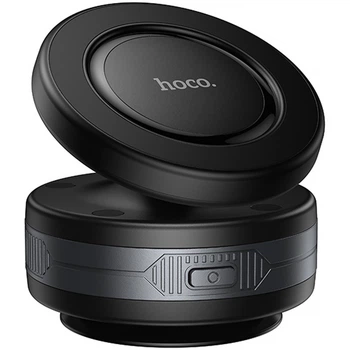 Вакуумно-магнитный держатель для телефона Hoco H87 Dragon electric suction cup magnetic (universal) Black / Metal gray