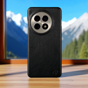 Кожаная накладка Stenk Cover для OnePlus 13 Черный (78279)