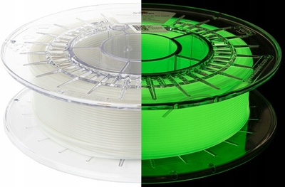 Filament do drukarek 3D Filament Spectrum PET-G Glow in the Dark 1.75mm 500 g Yellow-Green (5903175652966)