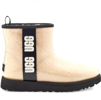 Жіночі уггі Міні Прозорі Силіконові Бежеві UGG Classic Clear Mini Send (37, бежевий)