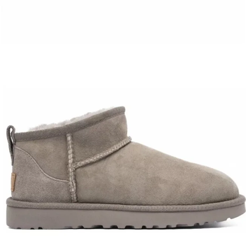 Жіночі уггі Ультра Міні Світло Сірі Замшеві UGG Classic Ultra Mini Light Grey Suede (39, сірий)